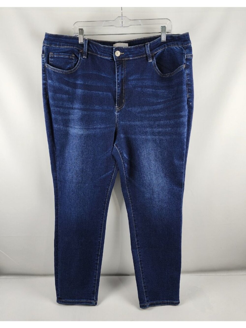 Vervet Jeans Womens 22 Blue Vervet Haylie Hgh Rise Skinny Denim (42x29) NWT - Picture 1 of 11